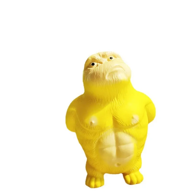 Cartoon Yellow Gorilla Squeeze Toys Press and Slow Rebound Squishy Toy Funny Gorilla Stress Relief Toys Home Office Decor