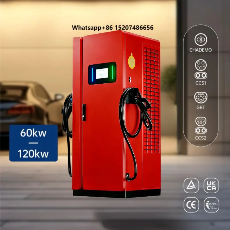 New Commercial 120kw Electric Vehicle Car DC Charger Ocpp CCS GBT Ev Fast Charging Station