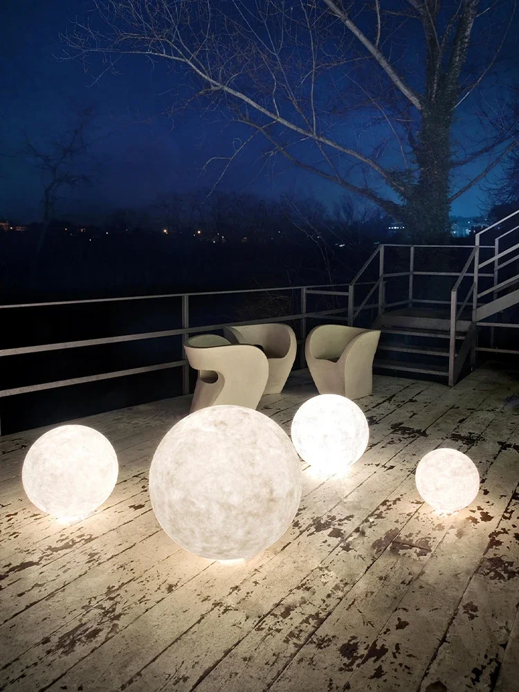 Outdoor waterproof lawn landscape courtyard moon light villa garden outdoor moon ball led party atmosphere