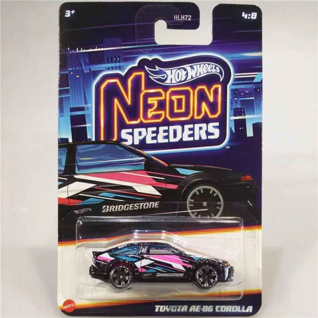 Hot Wheels 2025 Neon Racers Série Cidade Porsche Dodge Volkswagen Compact HLH72 Carros Modelo Brinquedos de Aniversário para Meninos Hot Wheels Presente