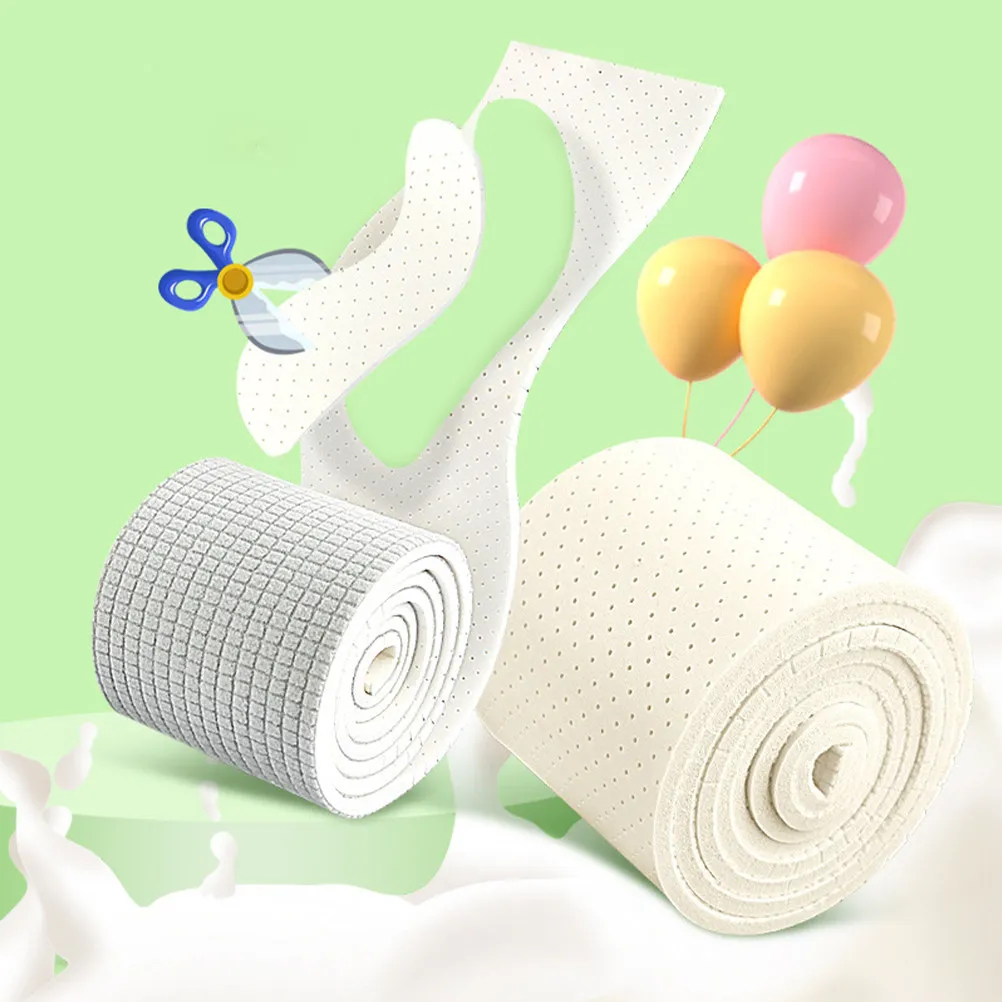 2 Piezas de Tiras de Látex Cortables para Plantillas, para Hombres y Mujeres, Ajuste Personalizado DIY, Insertos Transpirables y Amortiguadores para Zapatillas Deportivas y Calzado Atlético