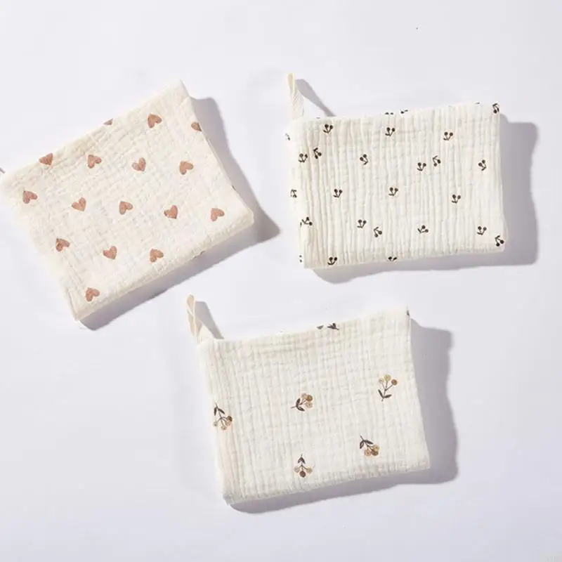 97BC Baby Towel Cotton Washcloth Sweat Absorbing Towel Infant Bib for Eating Drooling