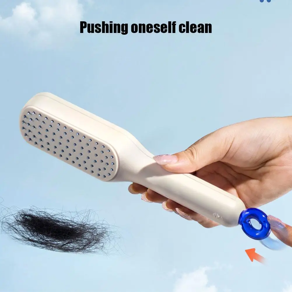 One-Pull Telescopic Comb Portable Scalp Massage Brush Self-Cleaning Anti-Static Hair Comb Magic Hair Brush Hairdressing Tools