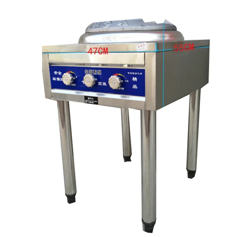 With Valve Frying Stove Stainless Steel Commercial Gas Liquefied Gas Single Stove Portable Wok Gas Stove