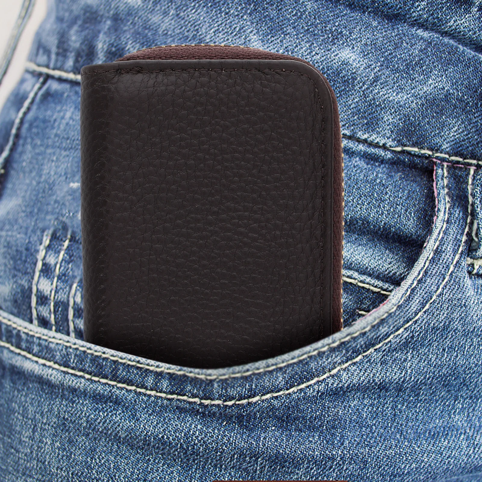 

Large Capacity Key Holder Pouch Zipper Credit Card Organizer Stylish Practical Accessory Home Office Car Everyday Use