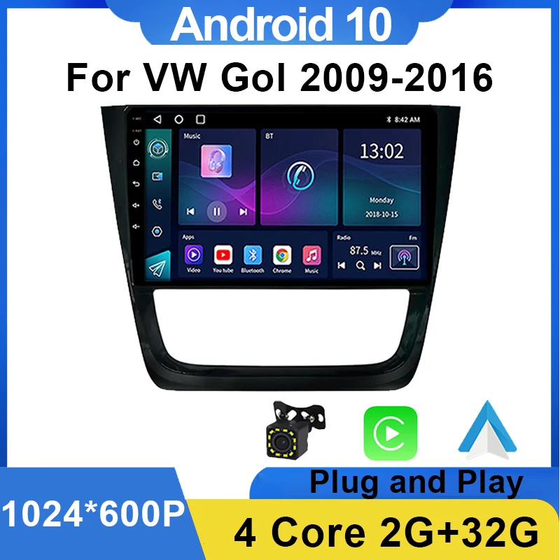 

Car Multimedia Player For Volkswagen Gol Saveiro Voyage 2009 - 2016 CarPlay Android Auto GPS Navigation Stereo Radio Head Unit