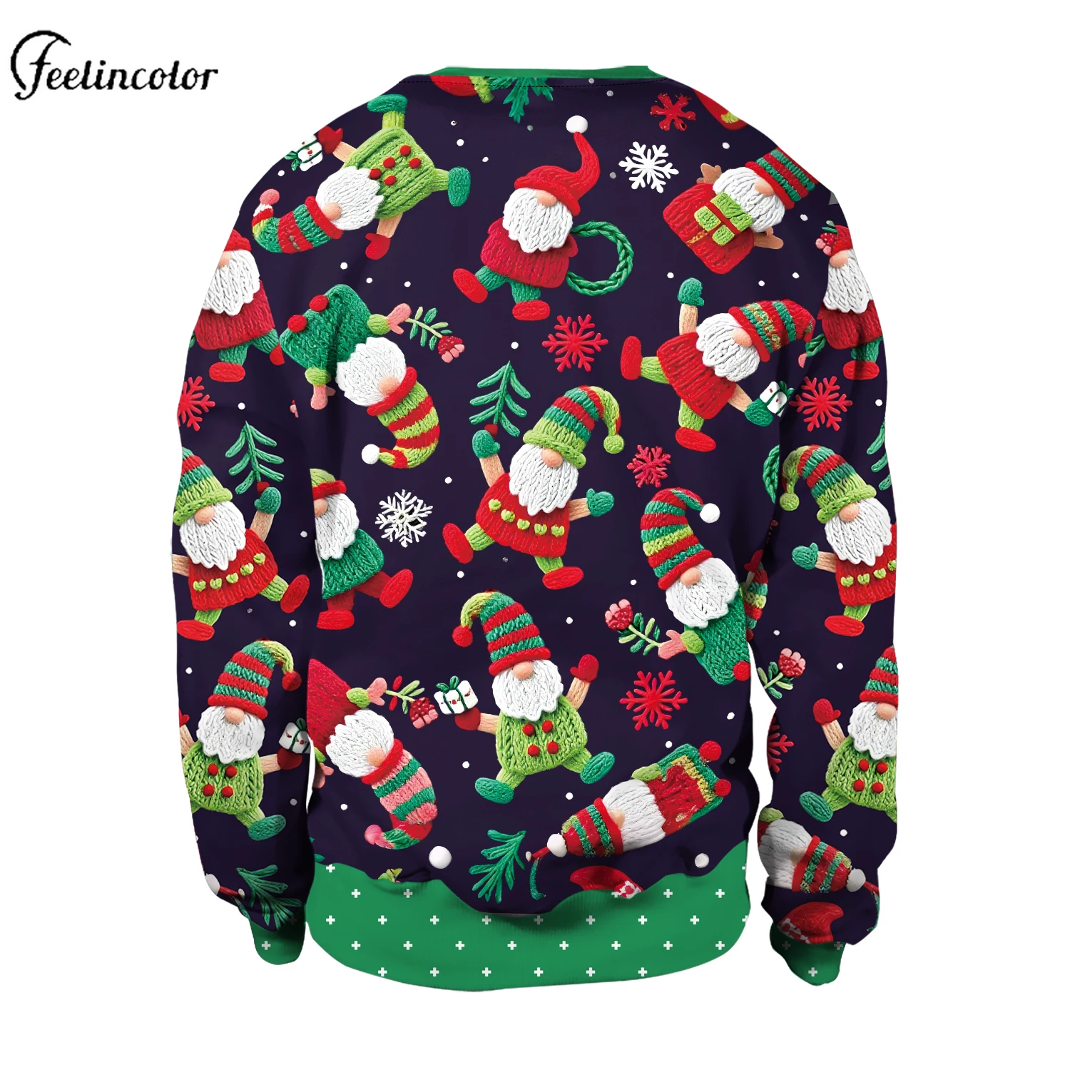 امرأة رجل سانتا ثلج القبيح عيد الميلاد بلوزات شجرة عيد الميلاد ثلاثية الأبعاد الرقمية المطبوعة البلوز زوجين Crewneck البلوز الأسرة Casua