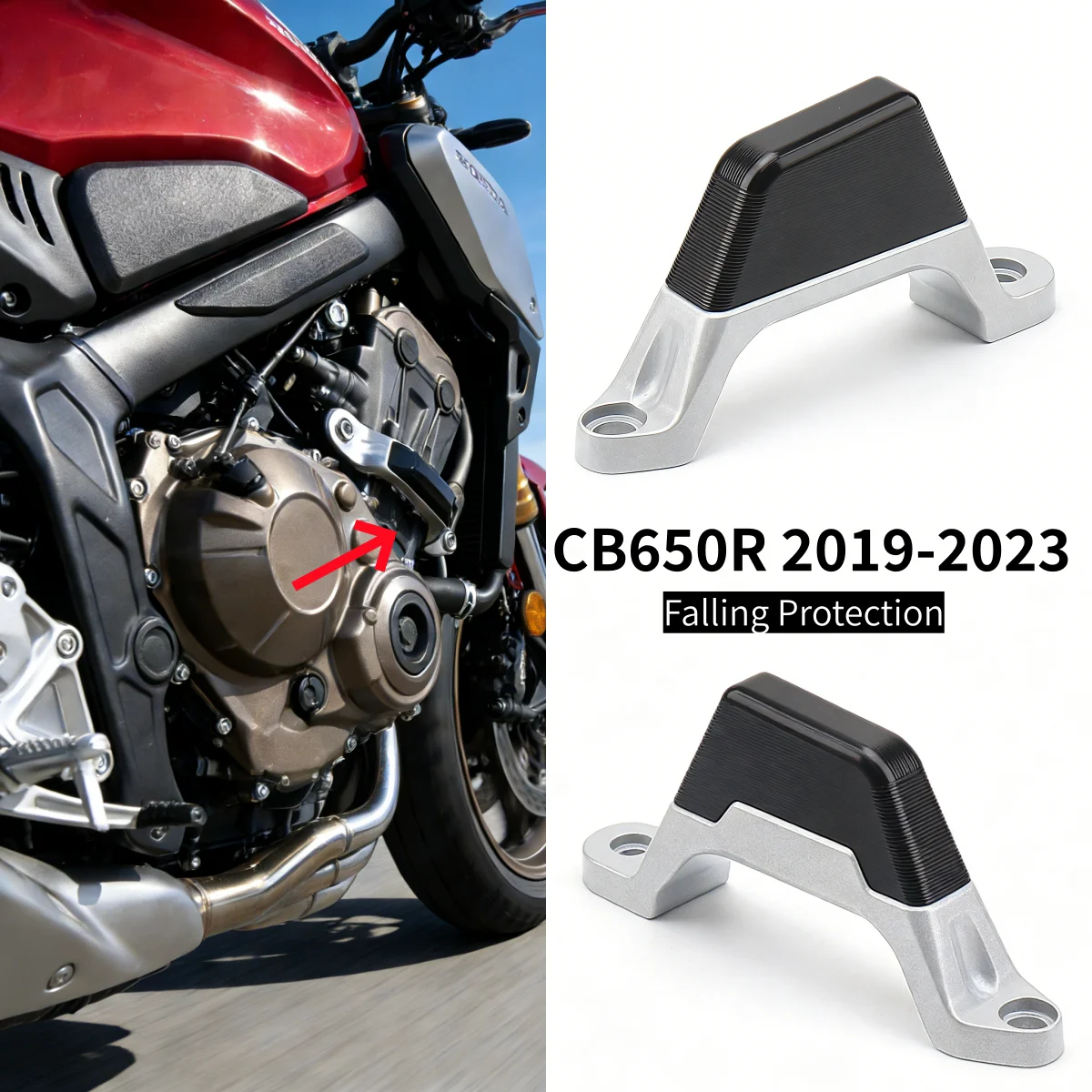 

2019-2023 For Honda CB650R CB 650R CB 650 R Motorcycle Frame Slider Falling Protection Anti Crash Pad Fairing Guard Protector
