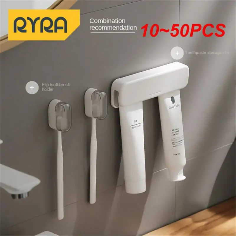 10~50PCS No Drilling Toothbrush Holder Save Space Easy To Store Minimalist Feature Essential For Home