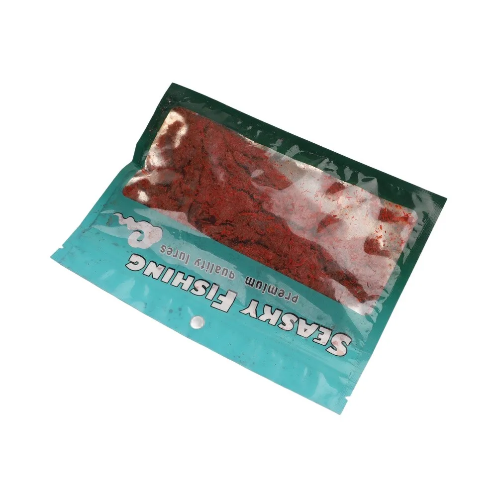 Preserved Lugworm Bait 85g Pickled Sandworms For Sea Fishing Strong Scent Room Temperature Storage Red Silicone Lure