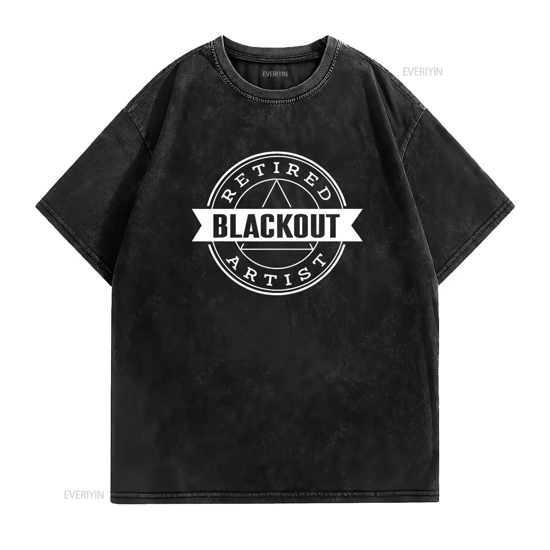 تي شيرت فنان التعتيم المتقاعد مضحك AA برنامج الرصانة تي شيرت عتيق مغسول مريح كاجوال للجنسين أنيق أوم