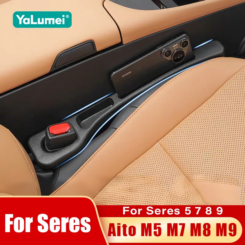For Seres 5 7 8 9 Aito M5 M7 M8 M9 2022 2023 2024 2025 2026 2PCS Car Seat Leak Proof Strips Gap Side Seam Filler Storage