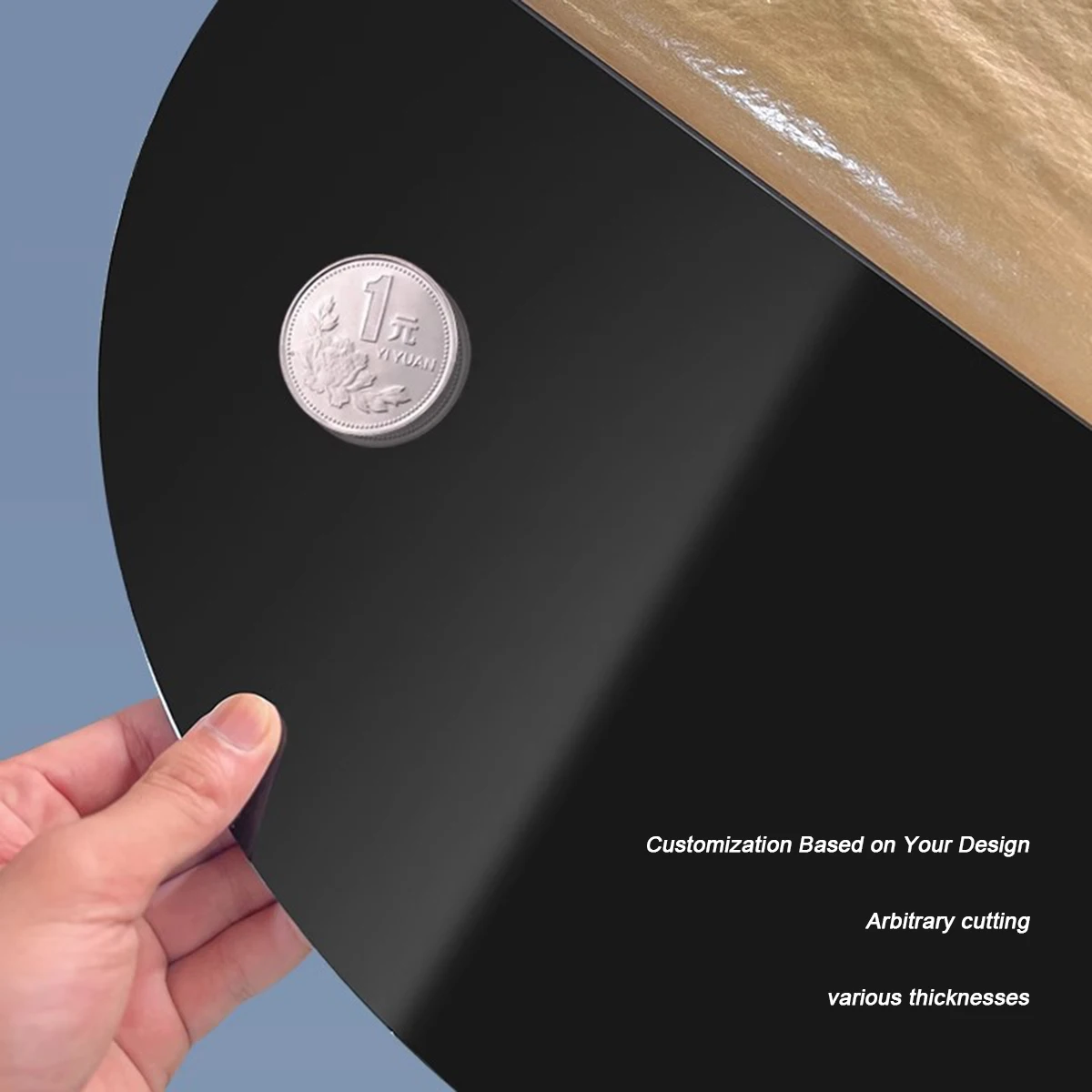 Mirror Light Black Acrylic Board Can Reflect Sheet Methacrylate Plate Custom