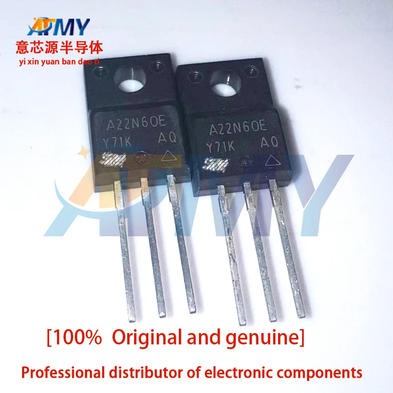 5piece SIHA22N60E-E3 A22N60E package TO-220F-3