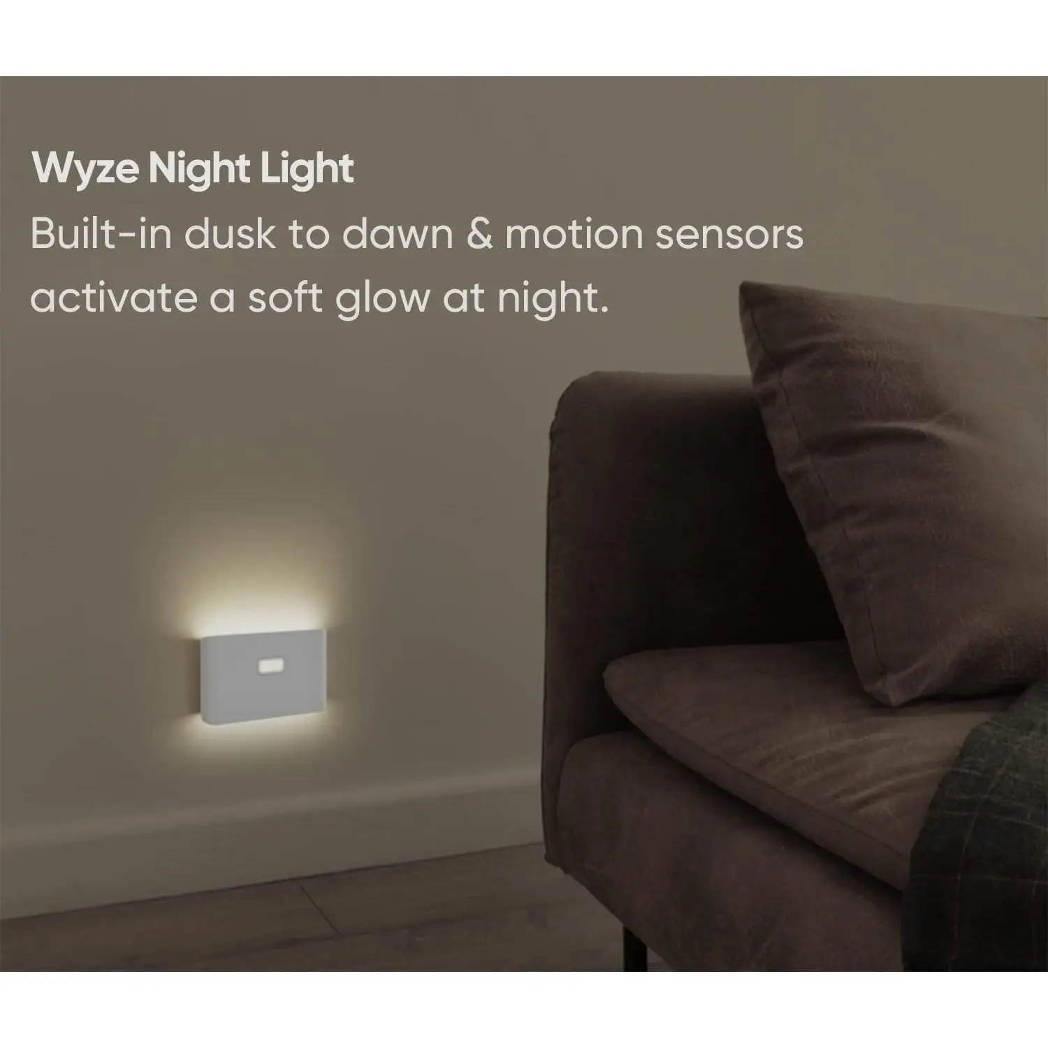 Rechargeable Night Lights with Dusk to Dawn & Motion Sensors, Warm & Soft White Step Lights for Bathroom