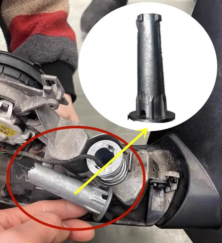 Per BMW E84 X1 E83 F25 X3 riparazione specchietto retrovisore esterno Base colonna cerniera perno albero specchio laterale