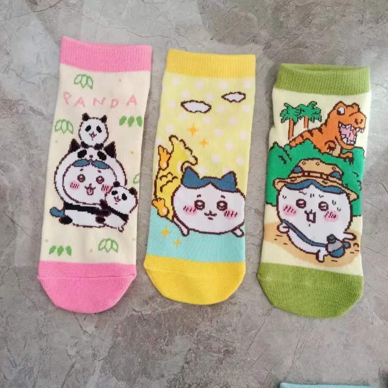 10 Pairs Chiikawa Women Socks Kawaii Usagi Hachiware Cute Cartoon Socks Anime Cotton Korean Sweet Comfortable Sock For Kids Girl