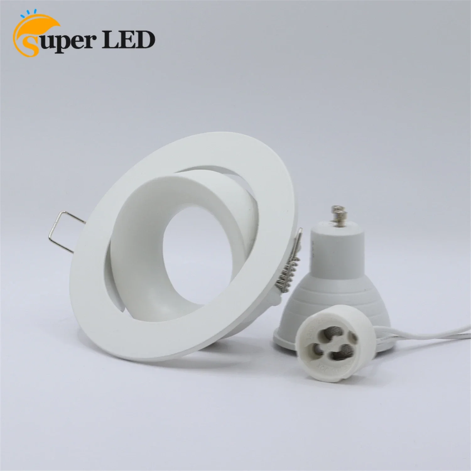 LED Eyeball Spotlight Recessed Downlight Black White Frame Led Eyeball Lampu Siling Zinc Alloy Lampu Spotlight