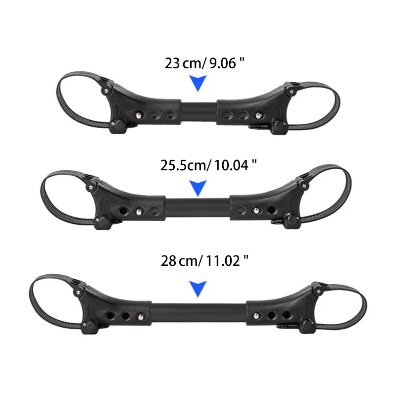 L5YF 3Pcs Twin Baby Stroller Connector Universal Joints Triplets Quadruplets Infant Cart Secure Straps Adjustable Linker Hook