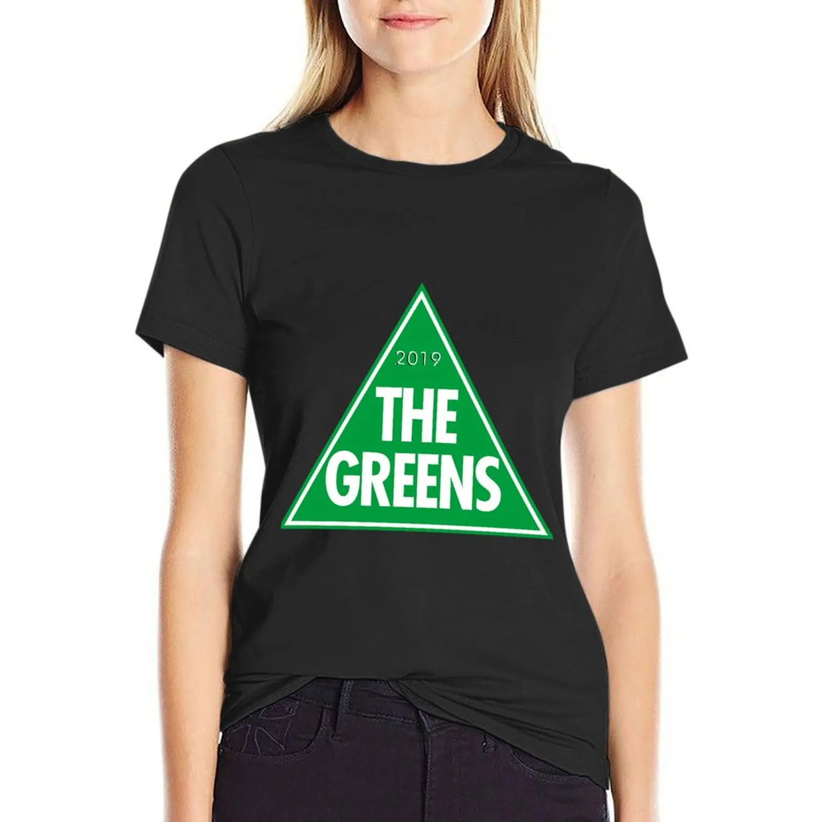 The Greens: The Green Party of Australia 2019 Logo T-Shirt summer tops korean fashion workout shirts for Women