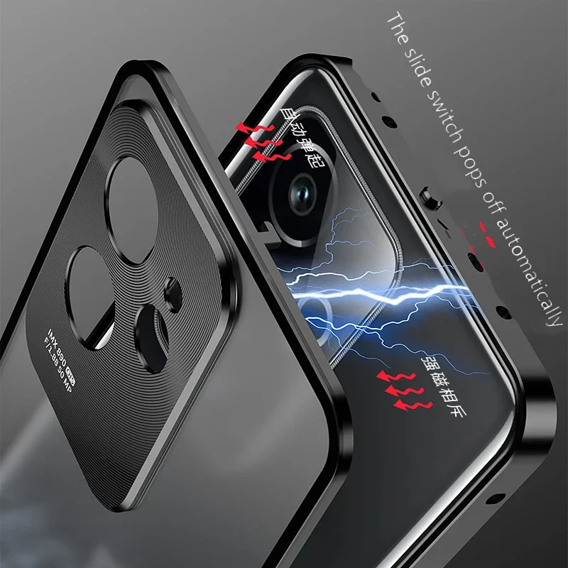 

Phone Case for Realme 11 13 12 Pro Plus GT 7 Pro GT 6T GT 6 5G Metal Spring Matte Back Cover Magnetic Shockproof Bumper Funda