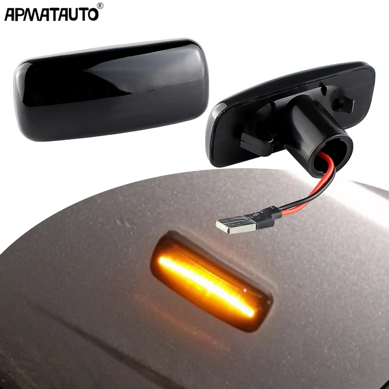 Dynamic LED Side Marker Lights Turn Signal Lamps For Jeep Compass Patriot Dodge Nitro Journey Acenger Fiat Freemont Chrysler 300