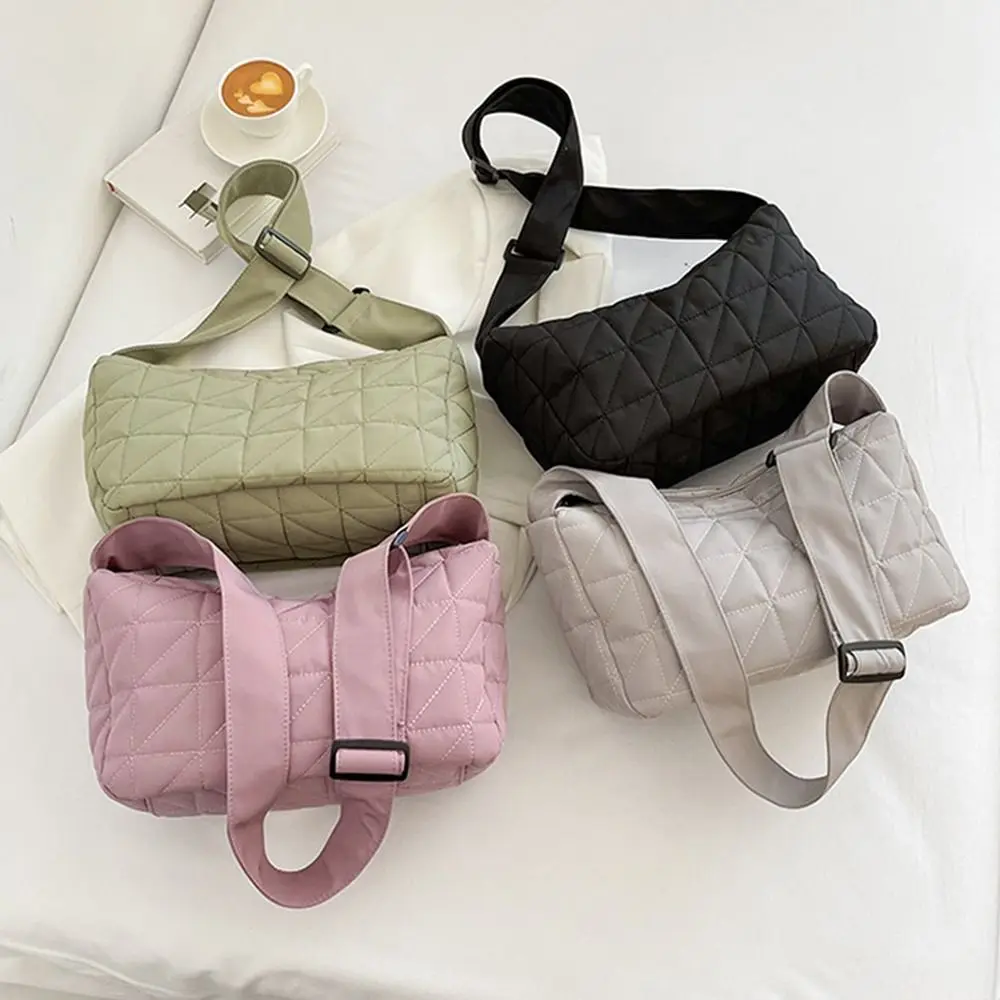 Casual Large-capacity Shoulder Crossbody Bags Women Fashion Down Cotton Space Padded Tote Bags Female Shopper Shoulder Bags