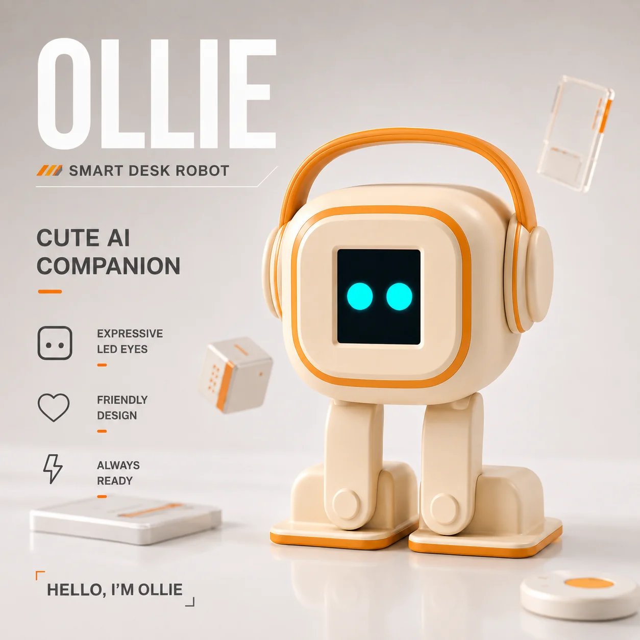 New EMO AI Robot | Smart Chatbot,Voice Interaction, Emotional Companion, Singing & Dancing Desktop Toy Gift