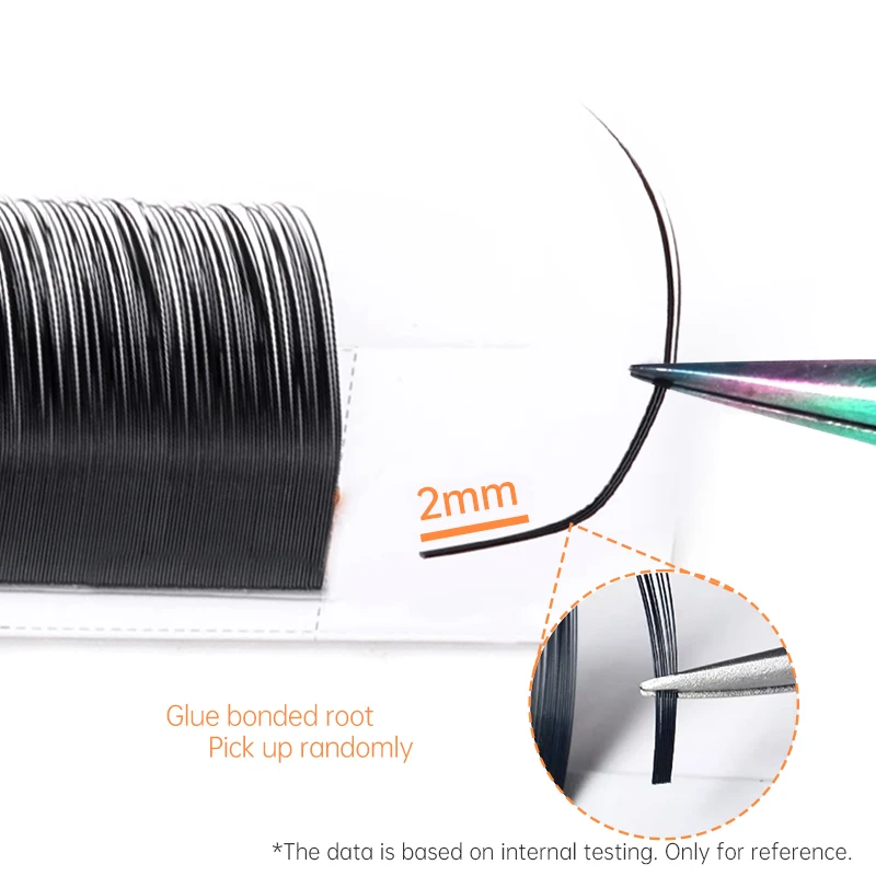 Yelix 천연 동백 속눈썹 연장 LB LU LC L 컬 간편한 팬 속눈썹 연장 러시안 볼륨 미리 만들어진 거짓 속눈썹