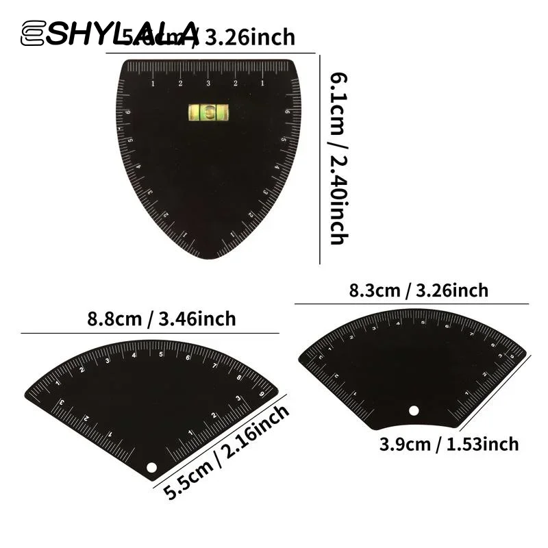 Fast Drawing Eyebrow Desgin Ruler Microblading Mapping Tool Shaping Stencil Permanent Makeup Drawing Guide Ruler Tattoo Supplies