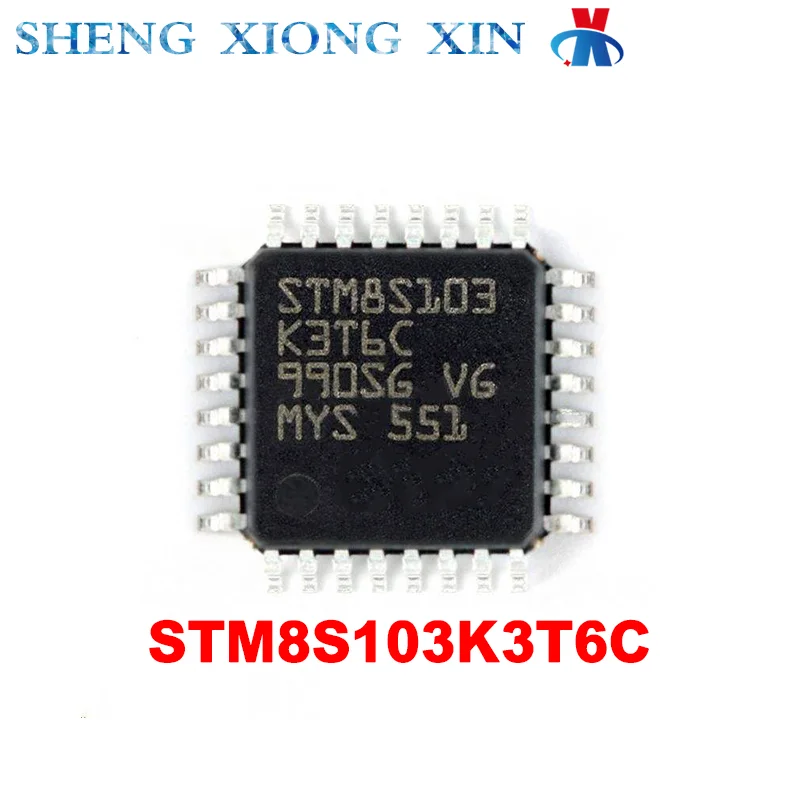 5pcs/Lot STM8S003K3T6C STM8S103K3T6C STM8S903K3T6C STM32F031K6T6 LQFP-32 8-bit Microcontroller -MCU STM8S003 STM8S103 STM8S903