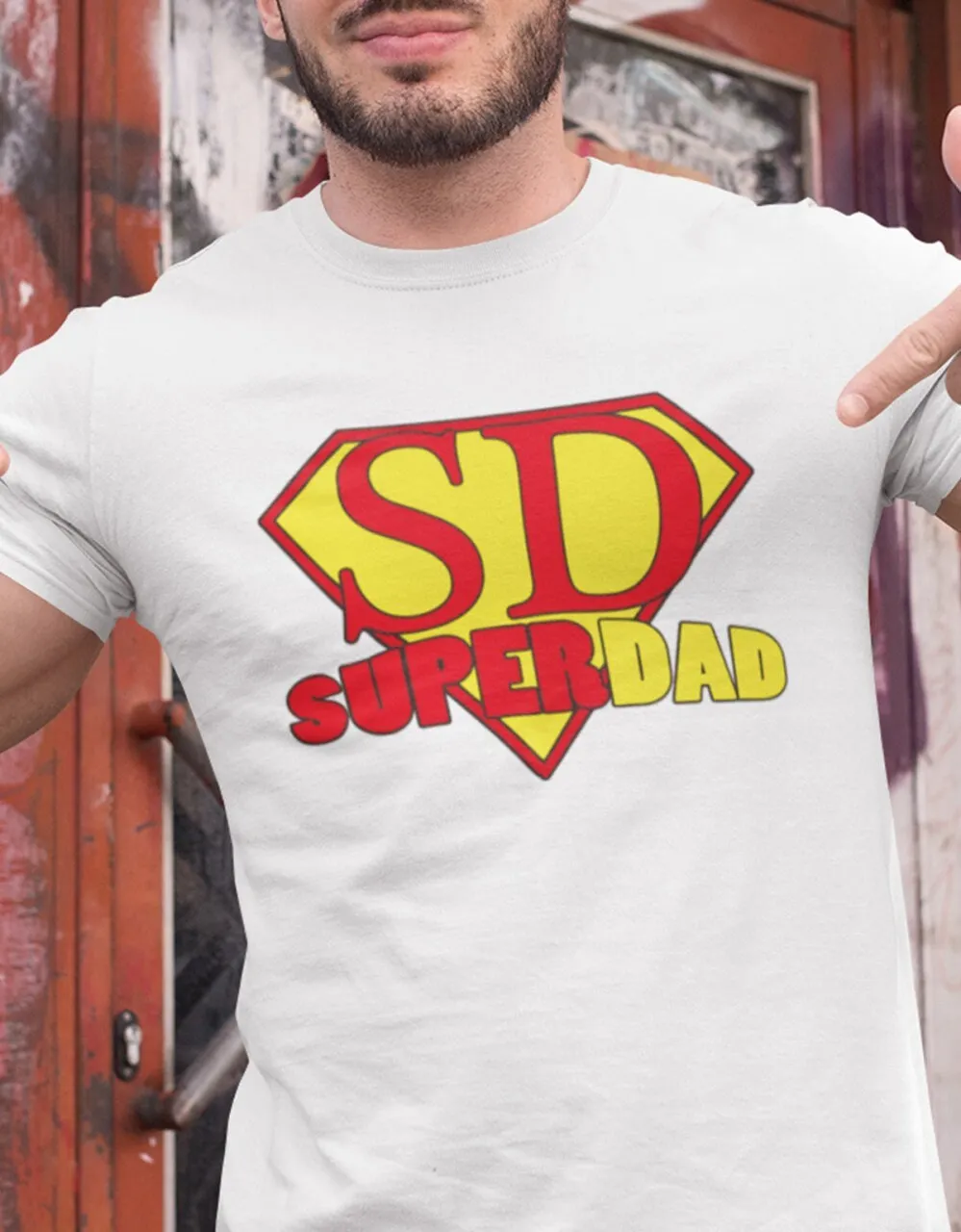 Papa T Shirt Superdad Super Dad Lustig Geschenkidee Für