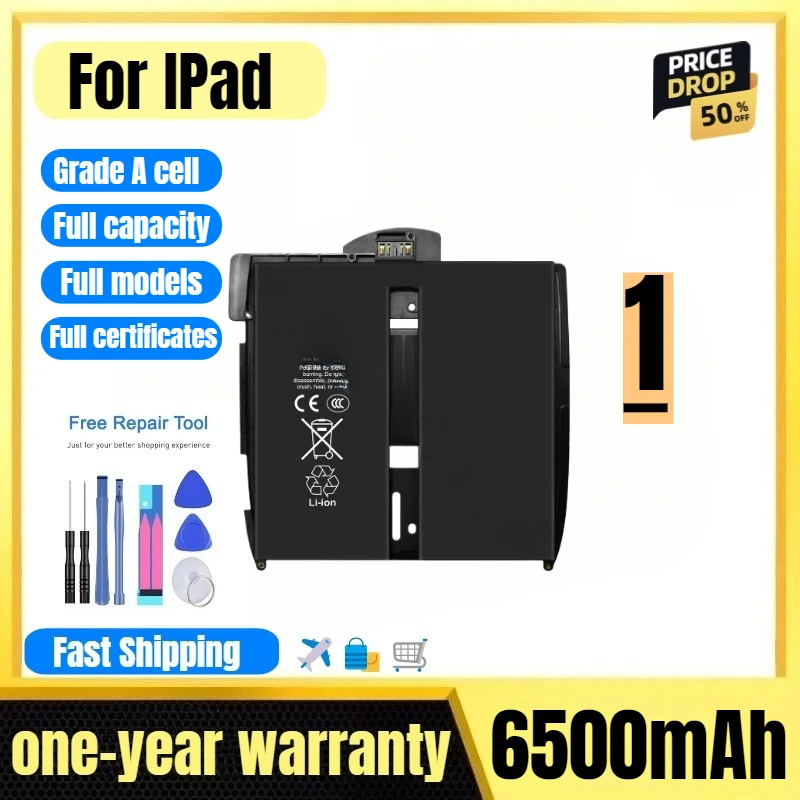 

A1315 for IPad 1 Tablet Battery High Quality High Capacity Battery Replacement Bateria Grade A Cell with Tools