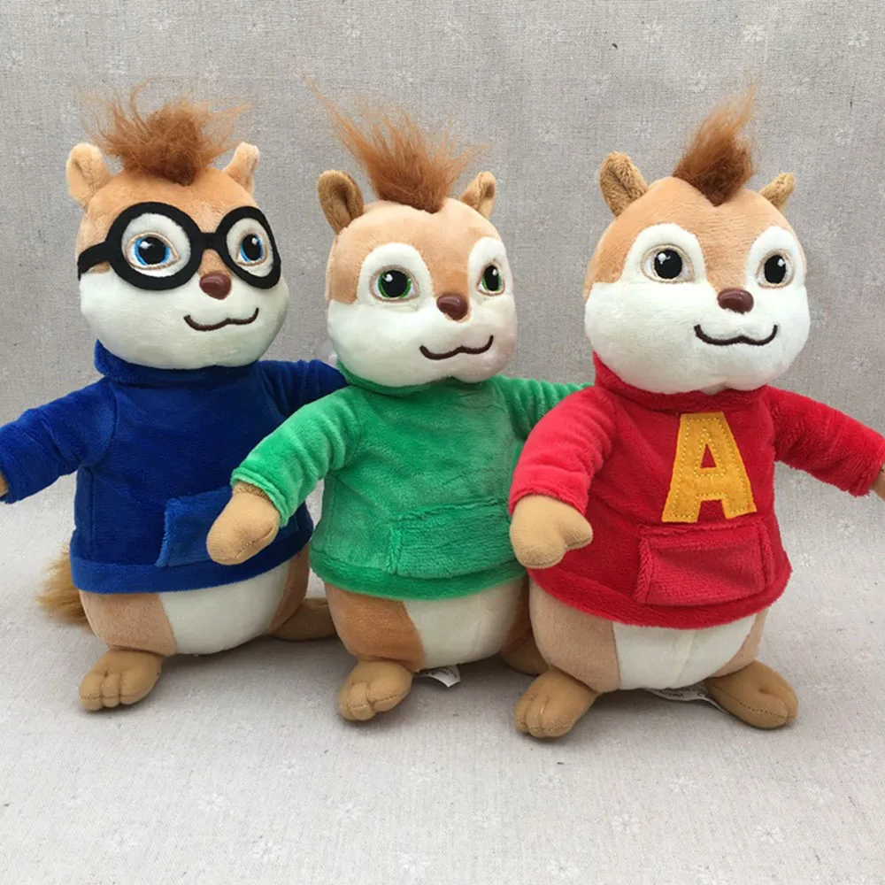 Kawaii Alvin and the Chipmunks Toys Chipmunks Animals Children Birthday Festival Gift Kids Collectible Room Decoration Ornament