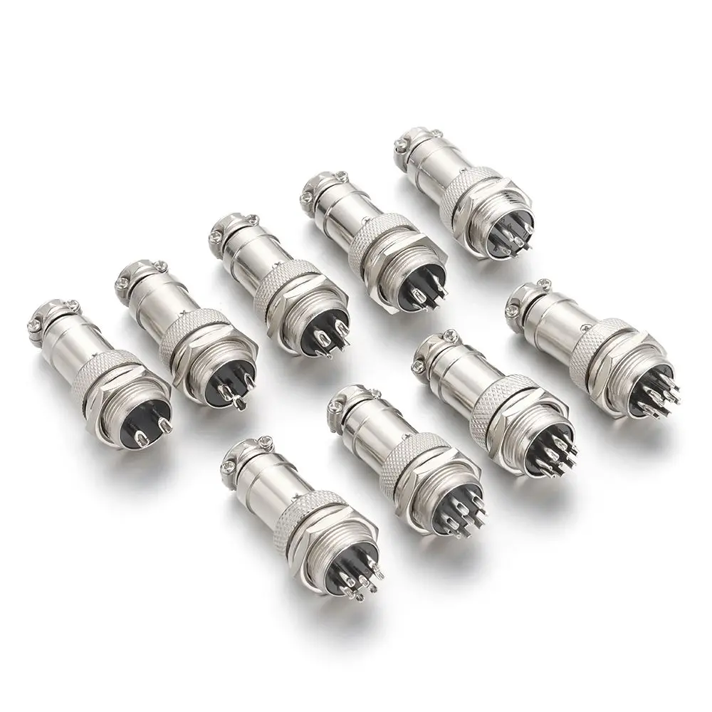 Accessories Panel Mount M16 Male / Female GX16  Cable Connector Aviation Plug