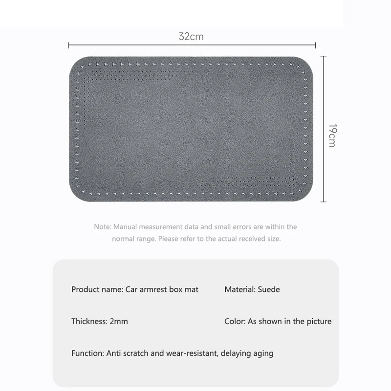 Car Armrest Pad Center Console Box Cover Protection Cushion For Peugeot 206 307 308 3008 207 208 407 508 2008 5008 107 106 4008