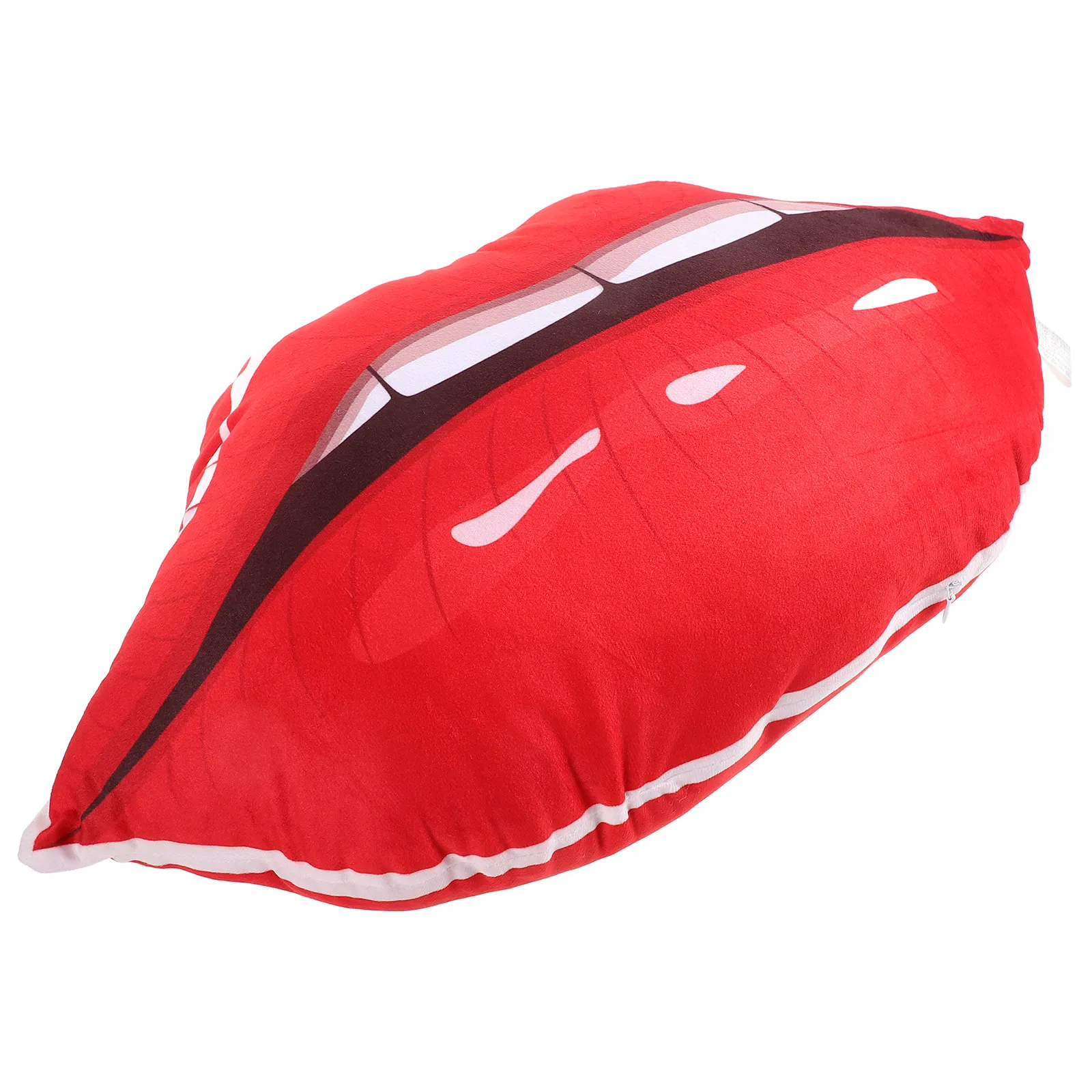 

Двусторонняя декоративная подушка с цифровым принтом «Красные губы» для дивана, кровати, домашнего декора, милая декоративная подушка-плед