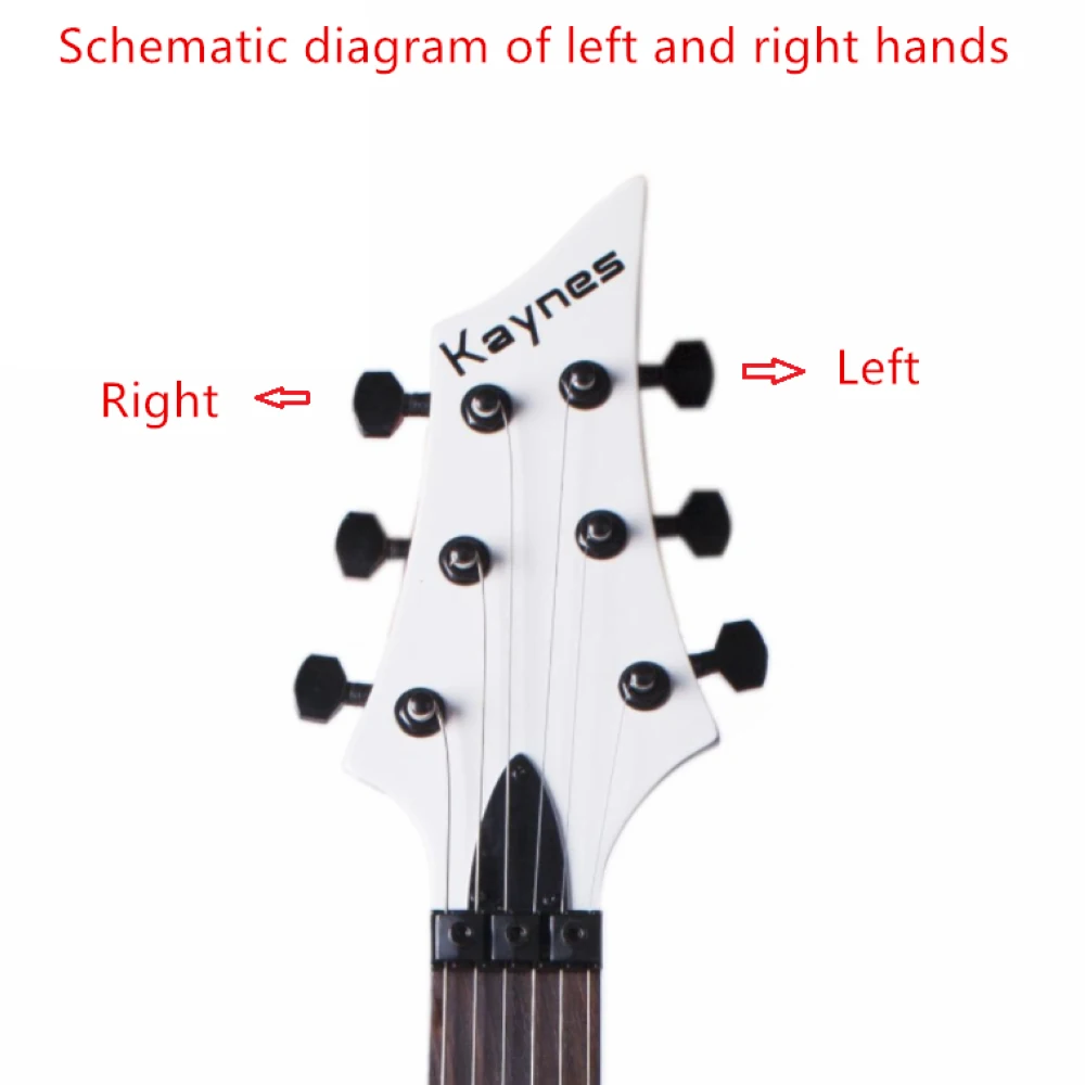 1 conjunto de sintonizadores de bloqueio de guitarra elétrica cabeças de máquina de guitarra sintonizadores de bloqueio pinos de afinação de cordas prata cromada 【made in korea】