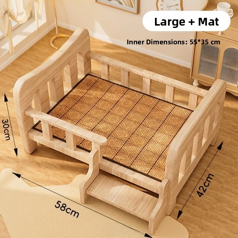 

New pe Dog Bed Wooden Prince Floor off Bed All Seasons Home Use Warmth for Medium Size Dogs And s Pet Supplies