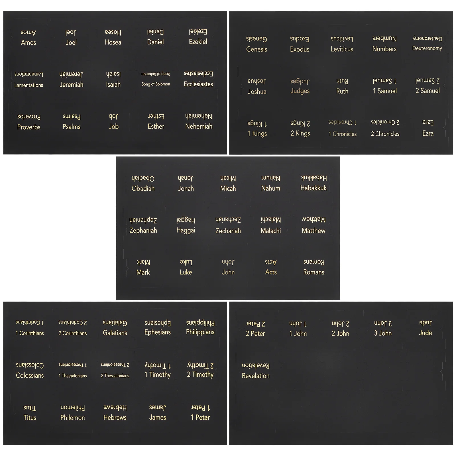 

Bible Index Tabs 5 Sheets Adhesive Book Tabs Bible Study Supplies Long Lasting Clear Font Section Markers Book Accessories