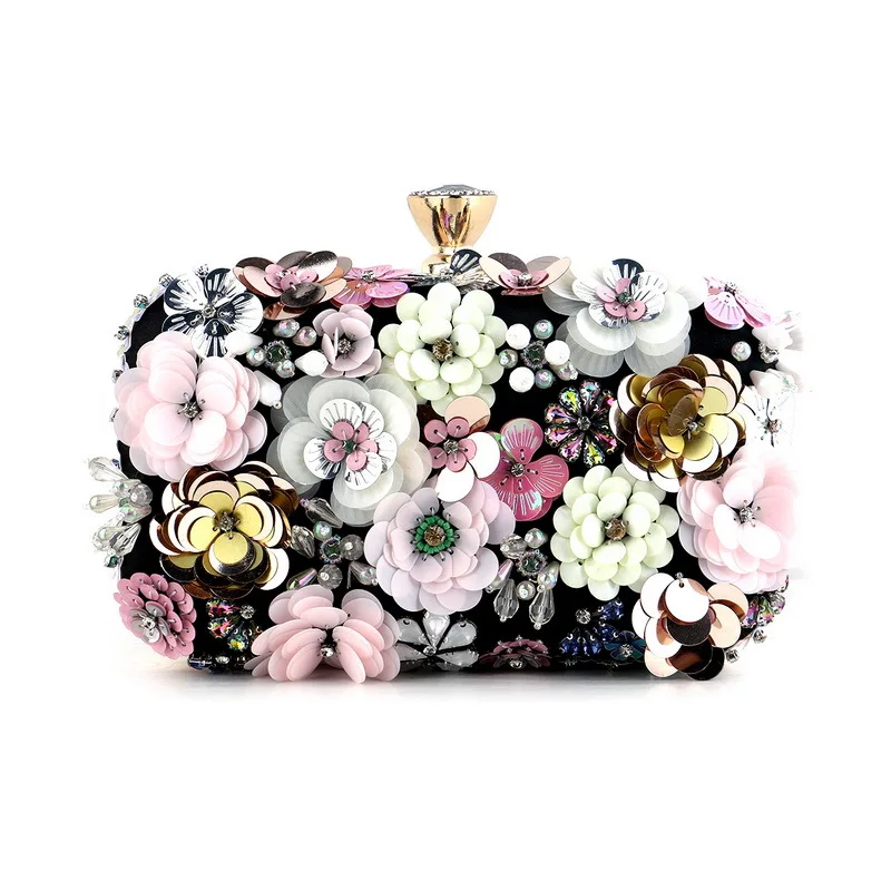 

Flower Dinner Luxury Banquet Clutch Bag Evening Bag Eveningbags Multifunctional Cosmetic Organizer Pouch Bolso Diseñador De Lujo