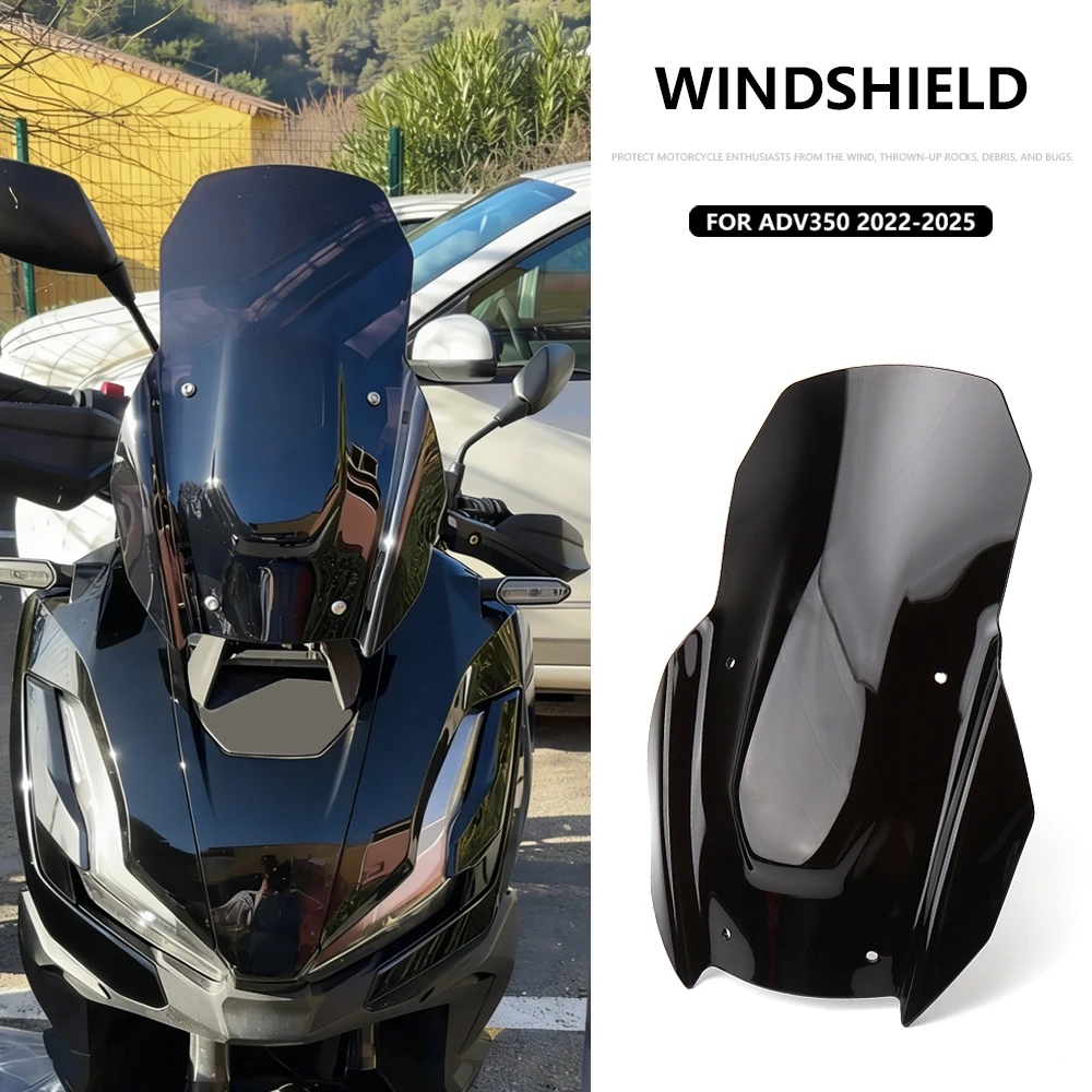 

ADV350 Front Windshield Windscreen Wind Deflector Motorcycle Accessories For Honda ADV350 ADV 350 ADV-350 2022 2023 2024 2025