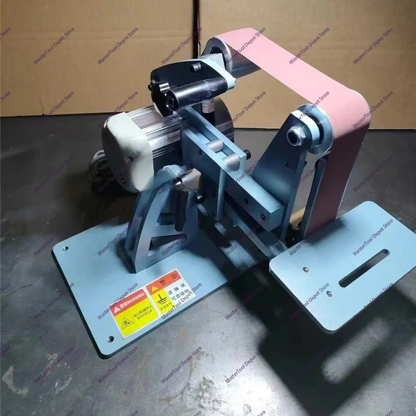 110V/220V 750W Electric Belt Sander, Vertical and Horizontal Dual-purpose Belt Sander, Polishing Grinder, Belt Grinder