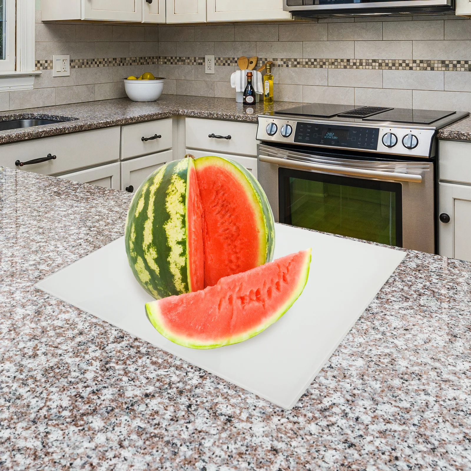 

Разделочная доска из закаленного стекла, небольшая компактная кухонная разделочная доска, которую можно мыть в посудомоечной машине, прочный гладкий коврик для резки для дома