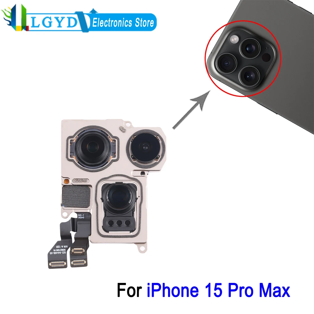 Rear Camera For iPhone 15 Pro Max Phone Back Facing Camera Repair Replacement Spare Part