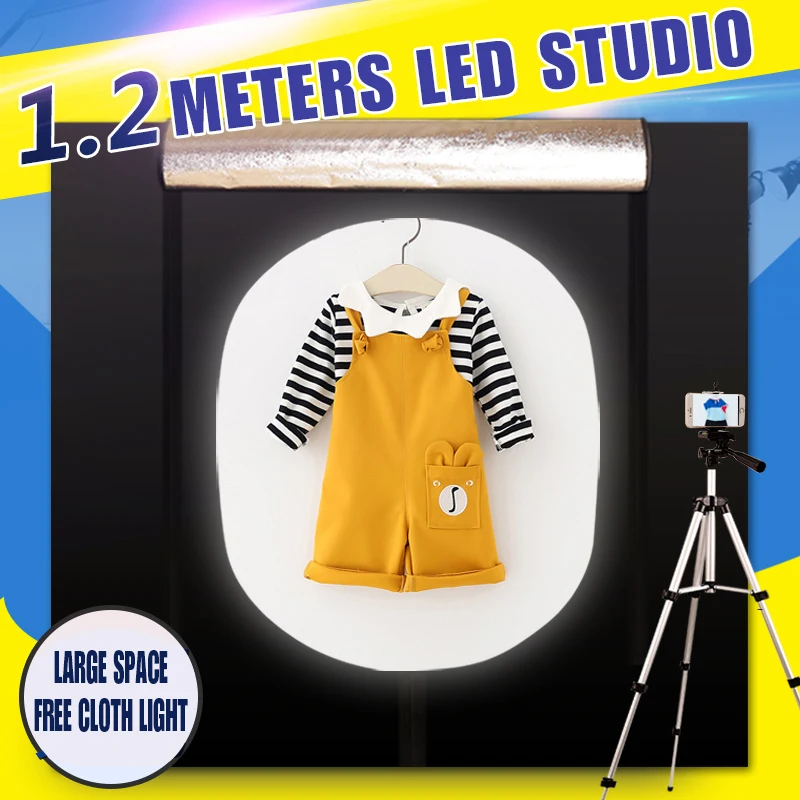 120*100*120CM Portable Photography Soft box Photo Studio Lightbox Light box +dimmer switch Children's clothing shoting tent