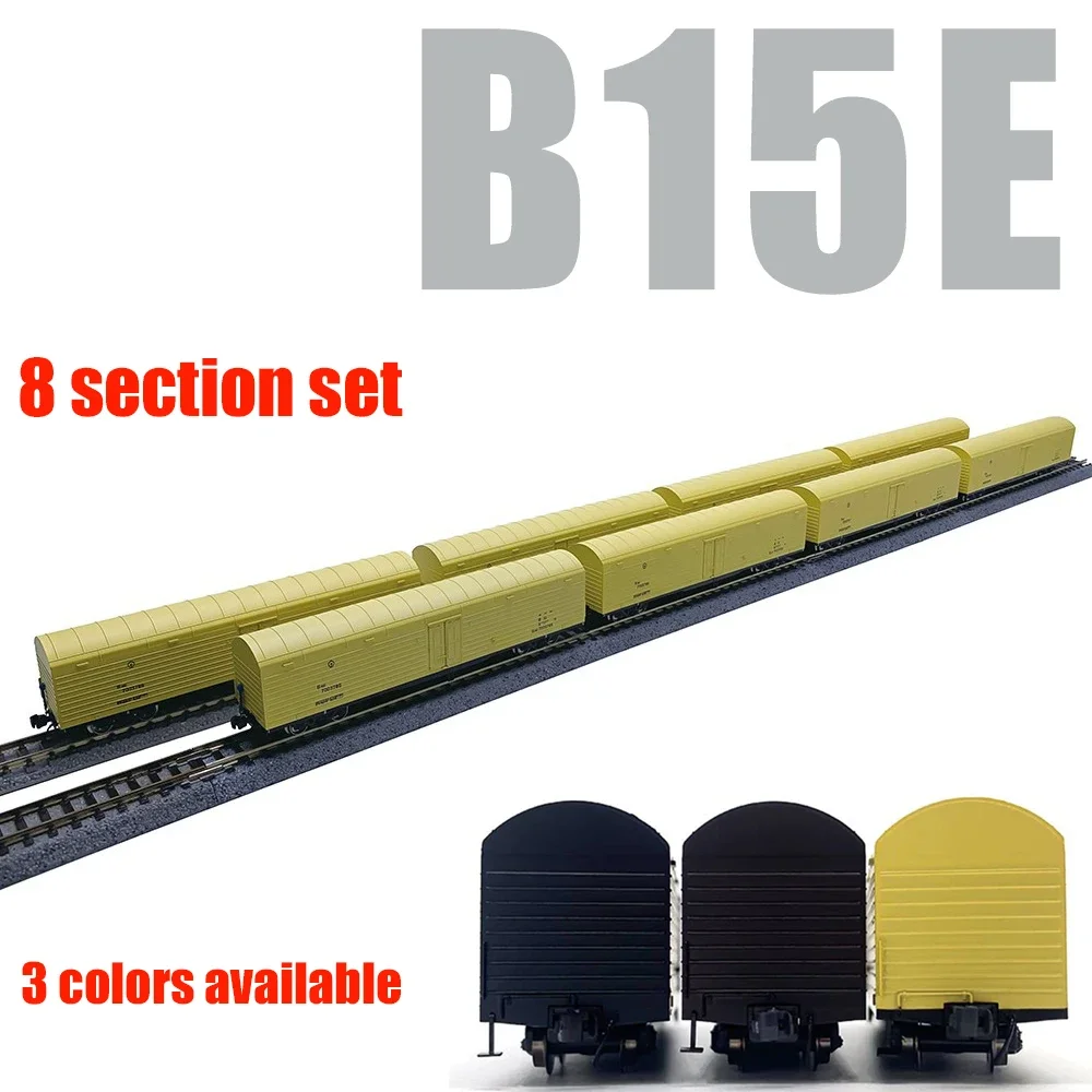 

Train Model N Scale 1/160 B15E Heat Preservation Car Freight Carriage 8 Sections Set Available in Three Colors