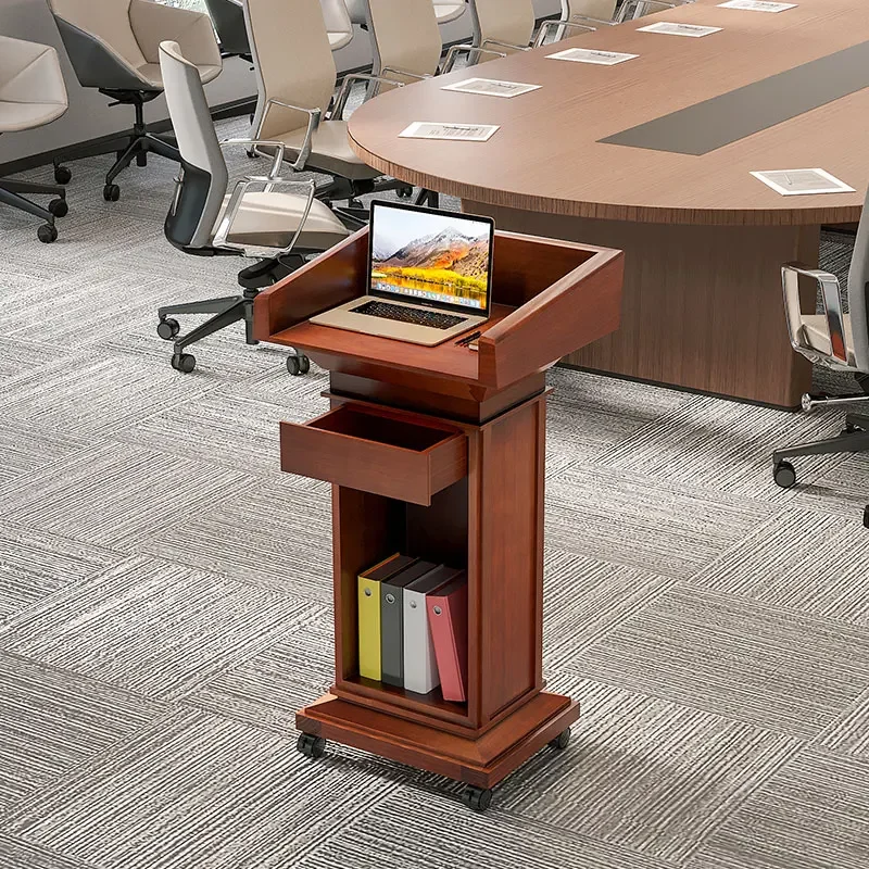 Desk Solid Wood Welcome  Table Leadership Chair Reception  Presiding Desk Lectur Meet