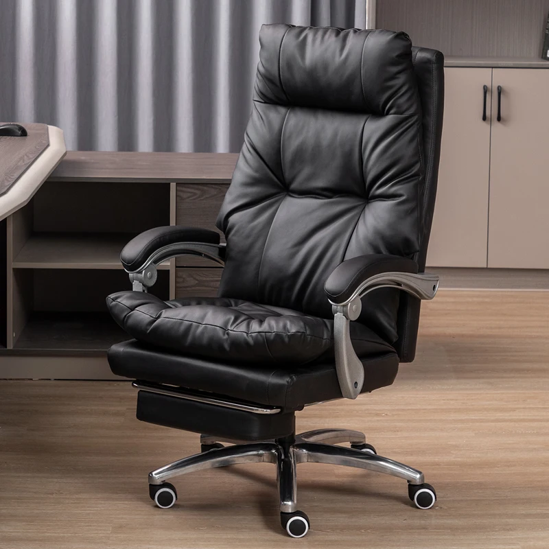 Designer Home Office Chair Comfortable Long Sitting Nordic Modern Gaming Chair Leather Make Up Chaise De Bureaux Chair Furniture