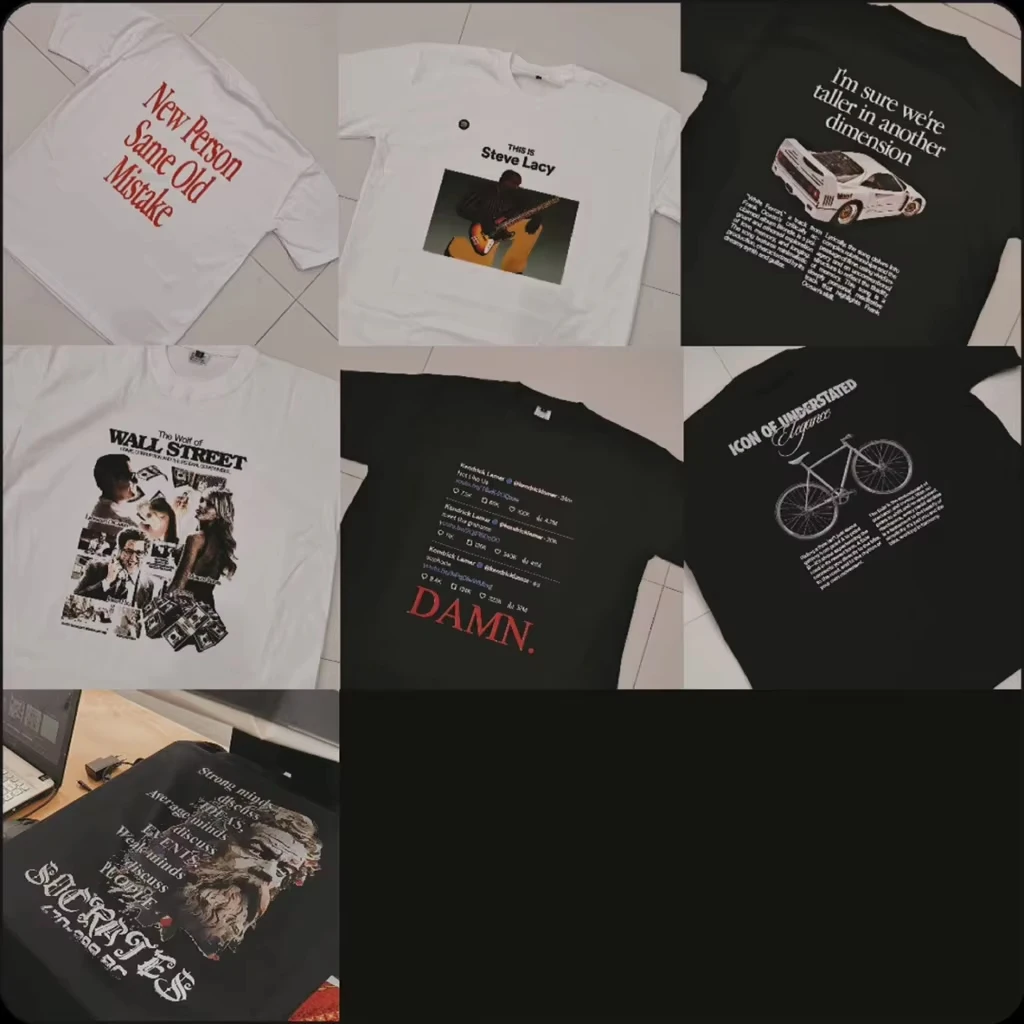 

High Quality Shirt Rapper Kendrick Lamar X Drake T-Shirt Oversize Men's Shirt Summer New Men's Women's Cotton Comfortable Top